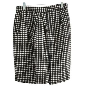ESSENTIALS by A.B. S White & Black check tulip midi skirt Size 10